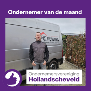 Klus- & Bouwbedrijf G.Hummel is jarenlang lid van de ondernemersvereniging Hollandscheveld.